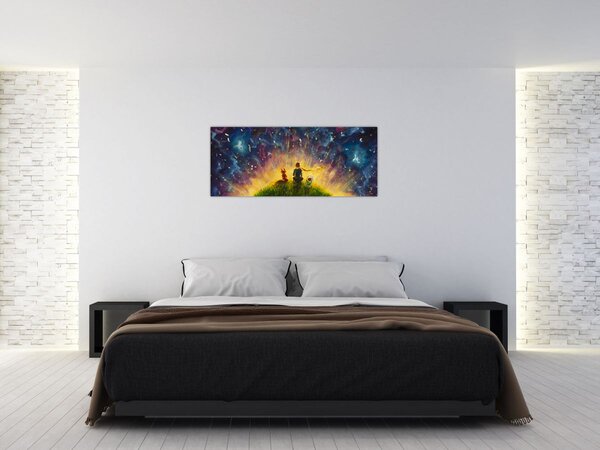 Kép - A kis herceg és a róka (120x50 cm)