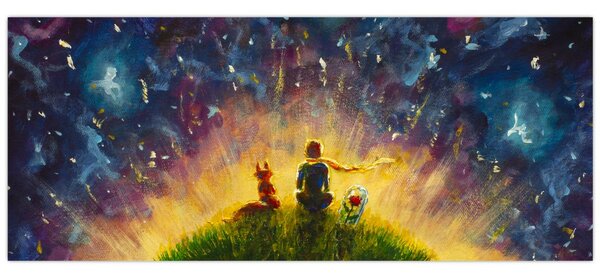 Kép - A kis herceg és a róka (120x50 cm)