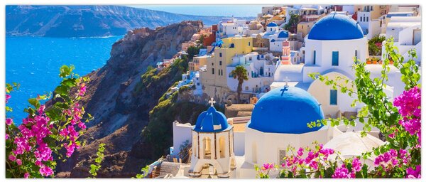 Kép - Santorini, Görögország (120x50 cm)