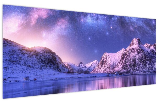 Kép - Sarkvidéki táj (120x50 cm)