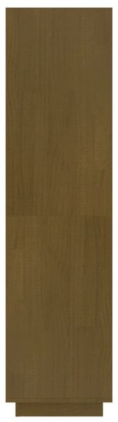 Mézbarna tömör fenyőfa könyvszekrény/térelválasztó 40x35x135 cm
