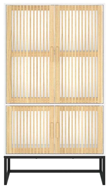 VidaXL fehér szerelt fa magasszekrény 70 x 35 x 125 cm