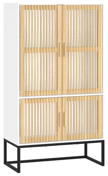VidaXL fehér szerelt fa magasszekrény 70 x 35 x 125 cm