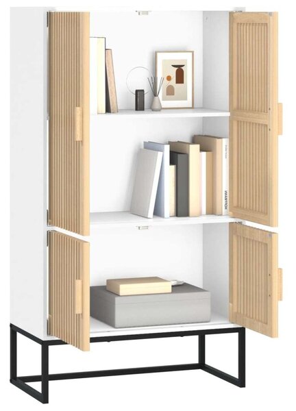 VidaXL fehér szerelt fa magasszekrény 70 x 35 x 125 cm