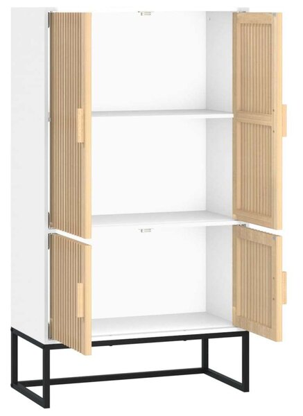 VidaXL fehér szerelt fa magasszekrény 70 x 35 x 125 cm