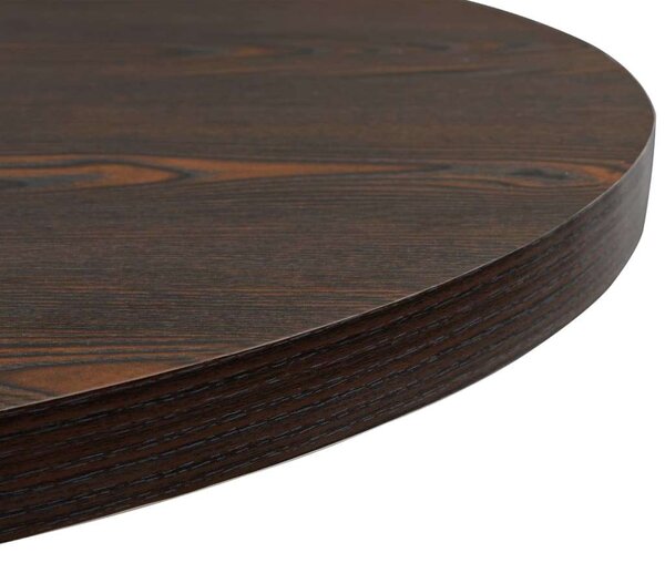 VidaXL kerek, sötét hamuszínű MDF/acél bisztró asztal 80 x 75 cm