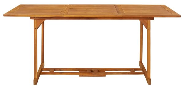 Tömör akácfa kerti étkezőasztal 180 x 90 x 75 cm