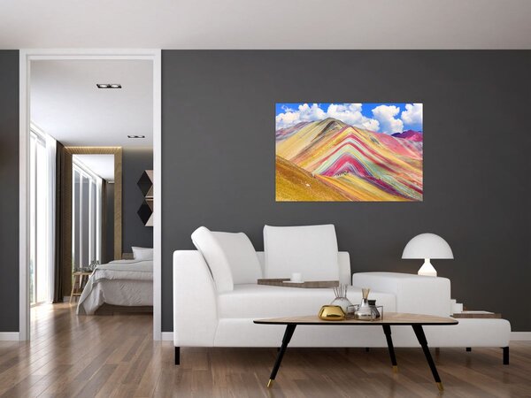 Kép - Rainbow Mountain, Peru (90x60 cm)