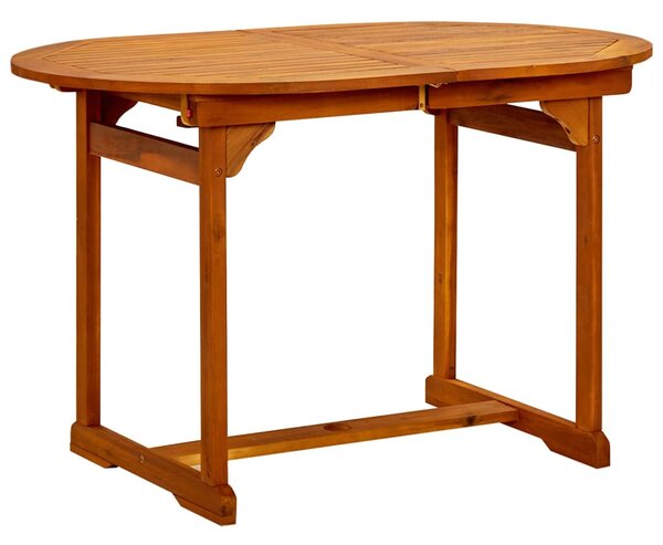 Tömör akácfa kerti étkezőasztal (120-170) x 80 x 75 cm