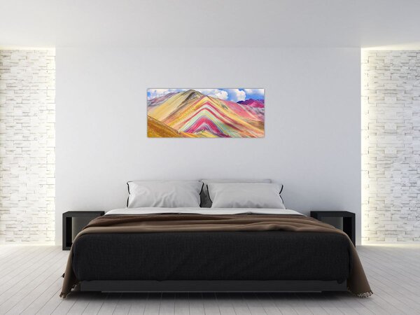 Kép - Rainbow Mountain, Peru (120x50 cm)