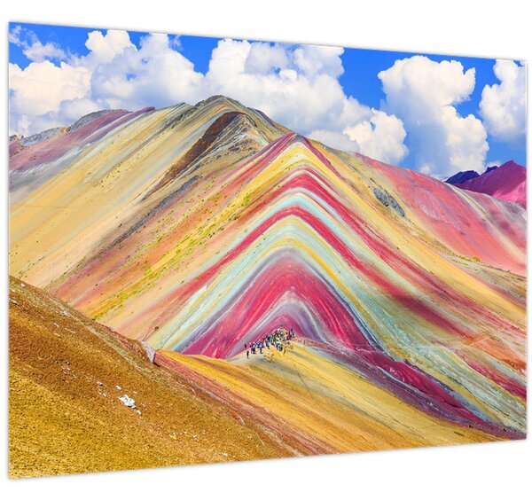 Kép - Rainbow Mountain, Peru (70x50 cm)