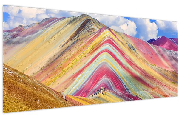 Kép - Rainbow Mountain, Peru (120x50 cm)
