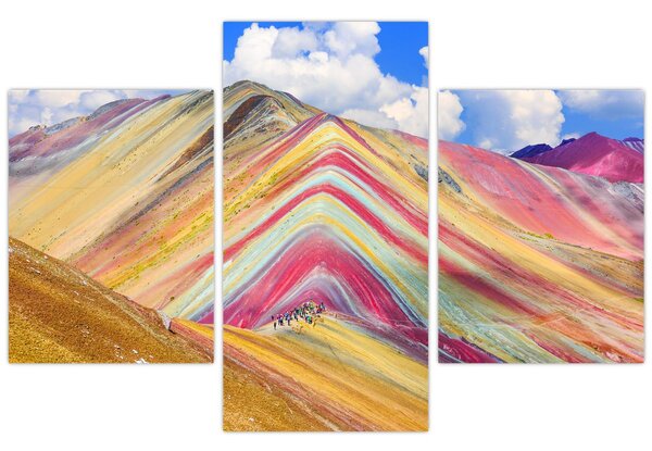 Kép - Rainbow Mountain, Peru (90x60 cm)
