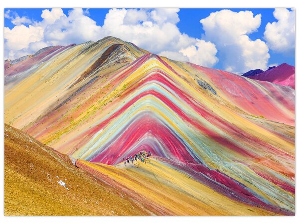 Kép - Rainbow Mountain, Peru (70x50 cm)