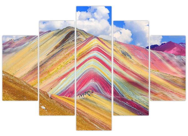 Kép - Rainbow Mountain, Peru (150x105 cm)