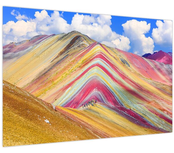 Kép - Rainbow Mountain, Peru (90x60 cm)