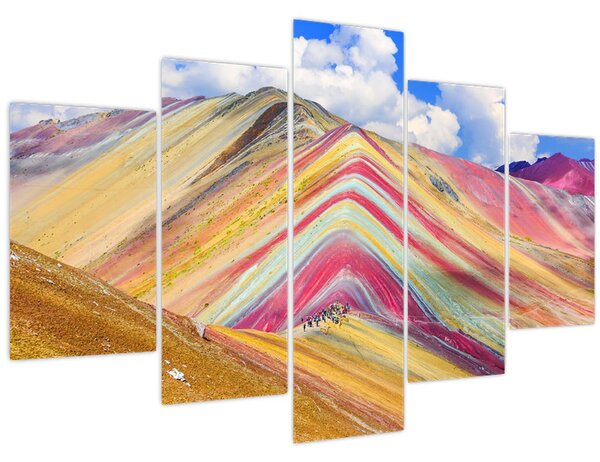 Kép - Rainbow Mountain, Peru (150x105 cm)