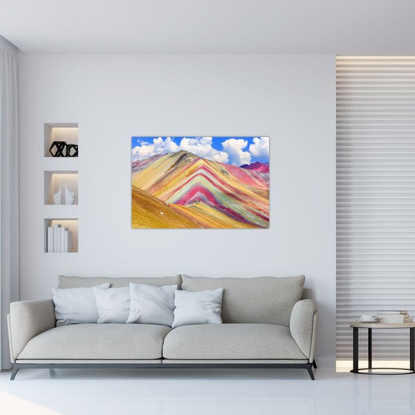 Kép - Rainbow Mountain, Peru (90x60 cm)