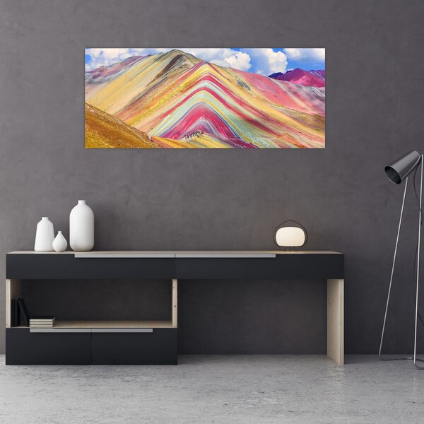 Kép - Rainbow Mountain, Peru (120x50 cm)