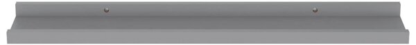 4 db szürke fali polc 60 x 9 x 3 cm