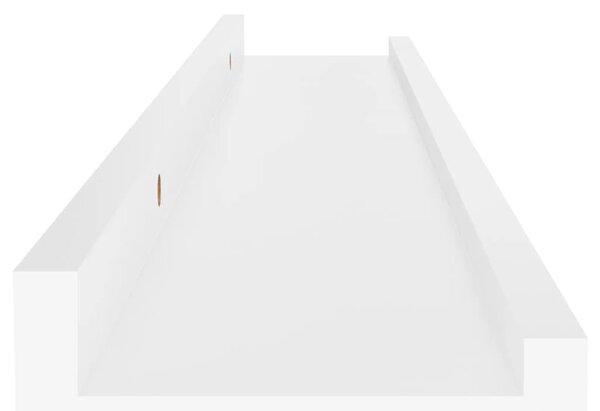 4 db fehér fali polc 60 x 9 x 3 cm