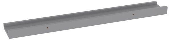 4 db szürke fali polc 60 x 9 x 3 cm