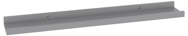 4 db szürke fali polc 60 x 9 x 3 cm