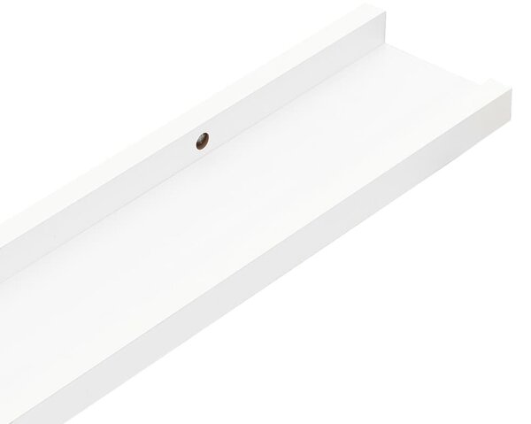 2 db fehér fali polc 100 x 9 x 3 cm