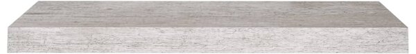 Betonszürke MDF lebegő fali polc 60 x 23,5 x 3,8 cm