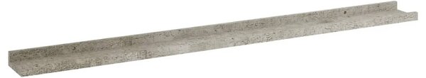 4 db betonszürke fali polc 100 x 9 x 3 cm