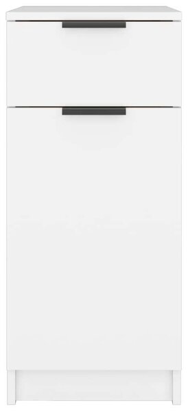 Minimalista Fehér Fiókos Íróasztal Szekrény - 33,5x50x75 cm