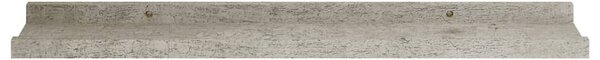 4 db betonszürke fali polc 60 x 9 x 3 cm
