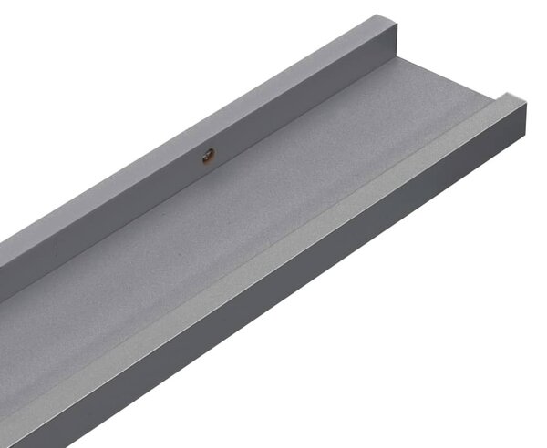 2 db szürke fali polc 115 x 9 x 3 cm
