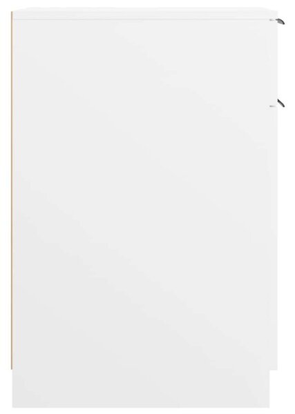 Minimalista Fehér Fiókos Íróasztal Szekrény - 33,5x50x75 cm
