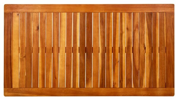 Tömör akácfa kerti dohányzóasztal 110 x 60 x 45 cm