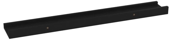 4 db fekete fali polc 60 x 9 x 3 cm