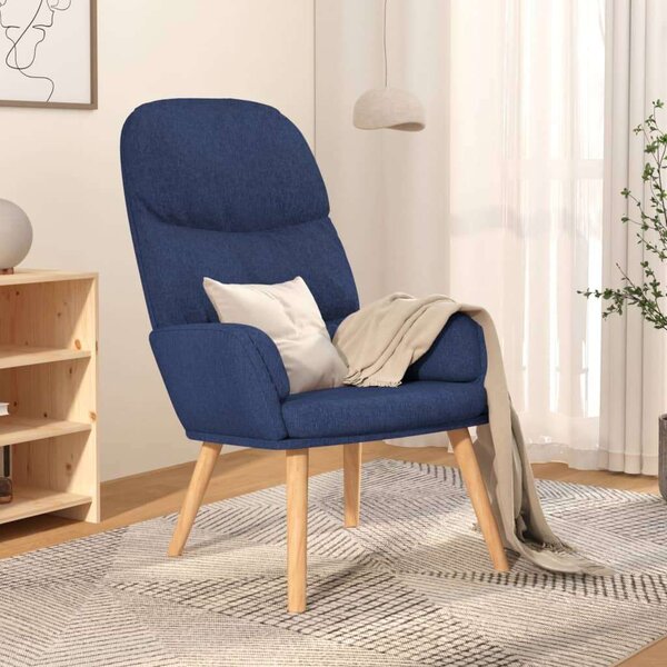 Modern Kék Szövet Pihenőfotel - 70x77x98 cm