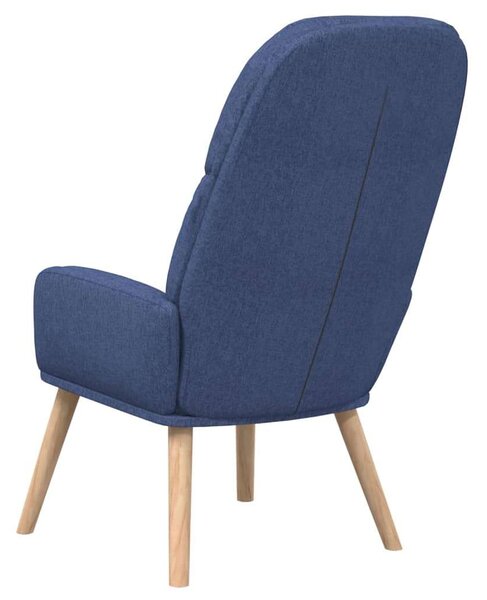 Modern Kék Szövet Pihenőfotel - 70x77x98 cm