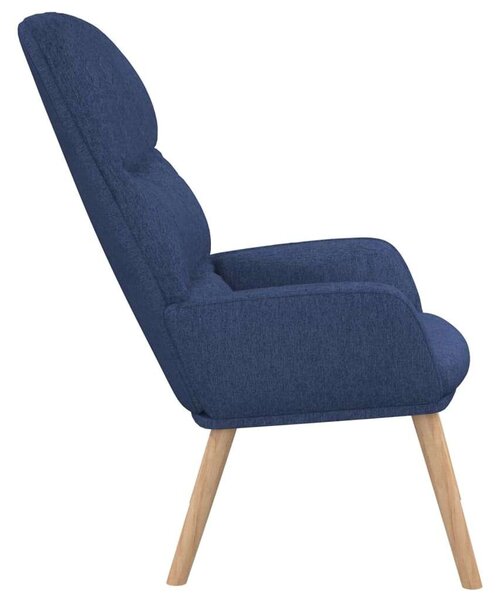 Modern Kék Szövet Pihenőfotel - 70x77x98 cm