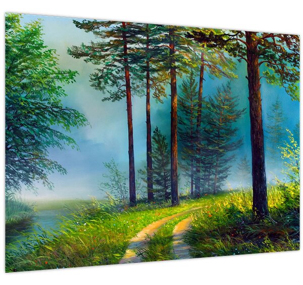 Kép - Olajfestmény tájkép (70x50 cm)