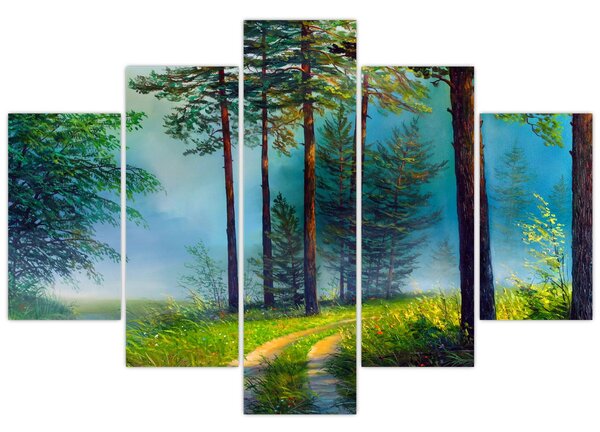 Kép - Olajfestmény tájkép (150x105 cm)