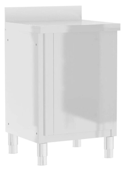 VidaXL 3 db rozsdamentes acél kereskedelmi konyhaszekrény