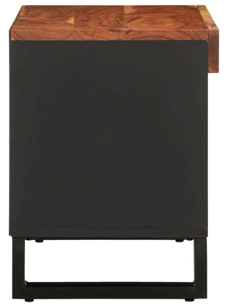 Akácfa TV Szekrény - Ipari Stílus - 85x33x43,5 cm