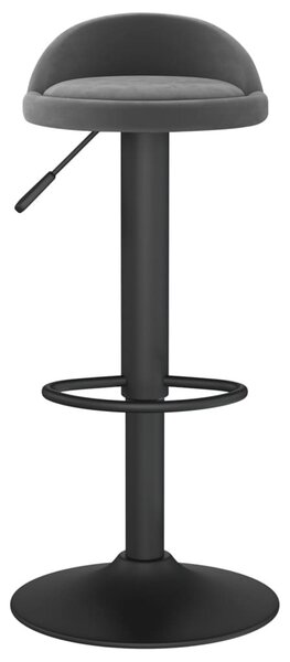 2 db sötétszürke bársony bárszék