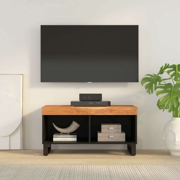 Akácfa TV Szekrény - Ipari Stílus - 85x33x43,5 cm