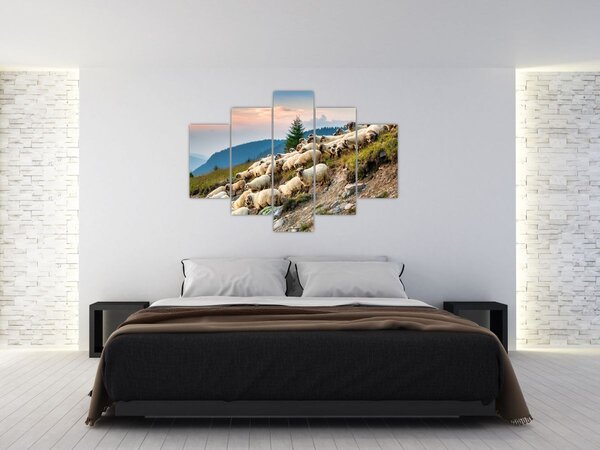 Kép - Egy nyáj birka (150x105 cm)
