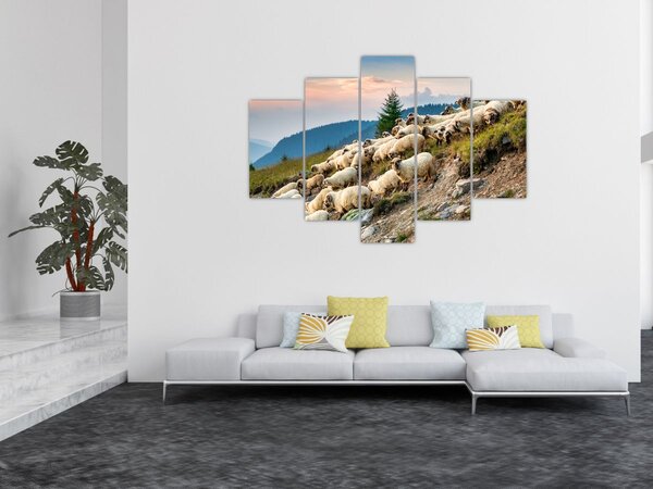 Kép - Egy nyáj birka (150x105 cm)