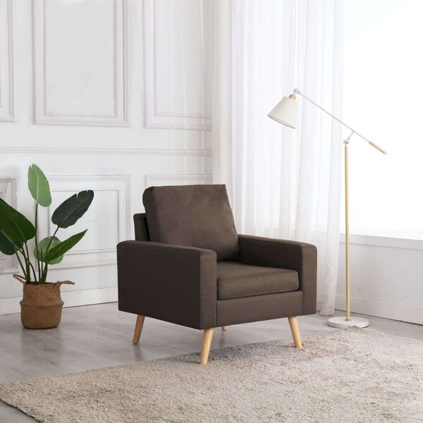 Modern Barna Szövet Karosszék - 77x71x80 cm