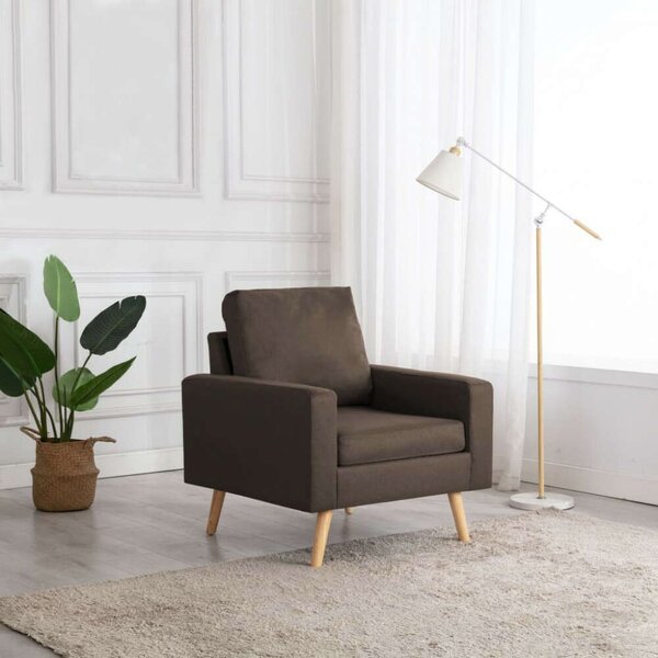 Modern Barna Szövet Karosszék - 77x71x80 cm