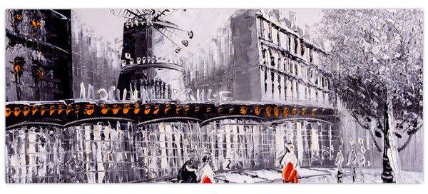 Kép - Olajfestmény a városról II. (120x50 cm)